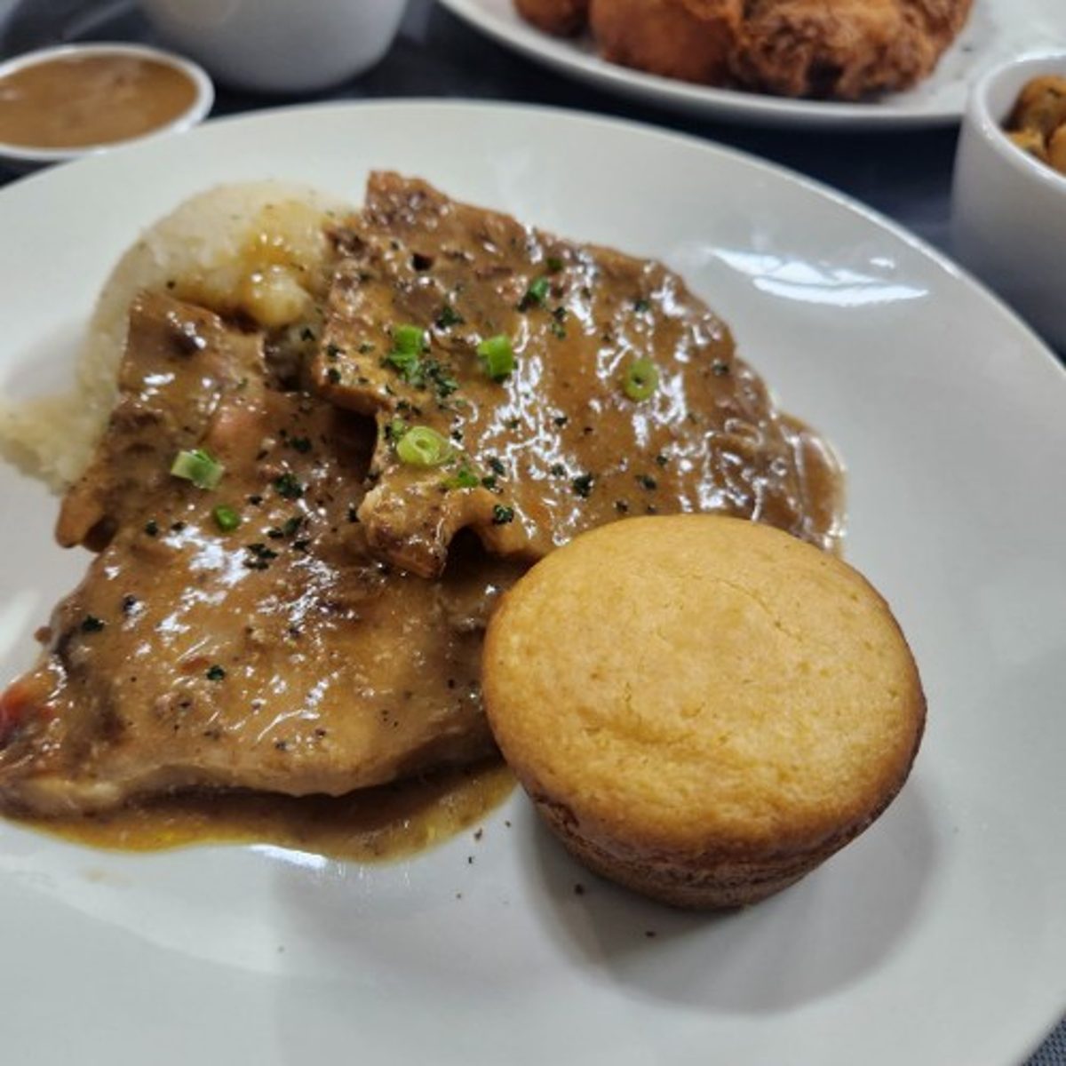 Smothered Pork Chops Entree