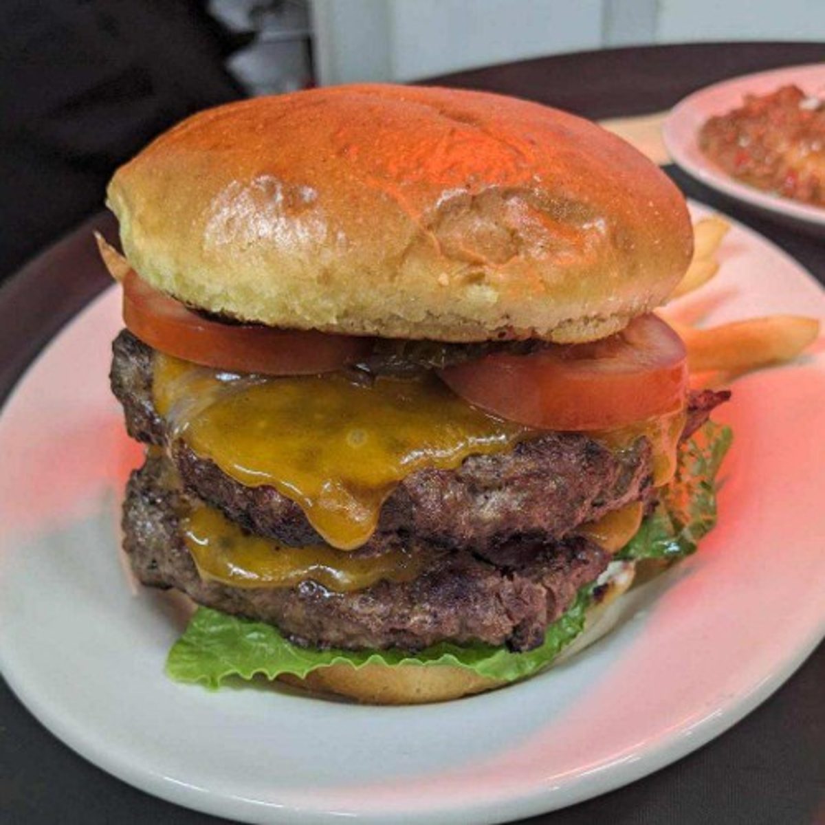 Hattie's Double Cheeseburger