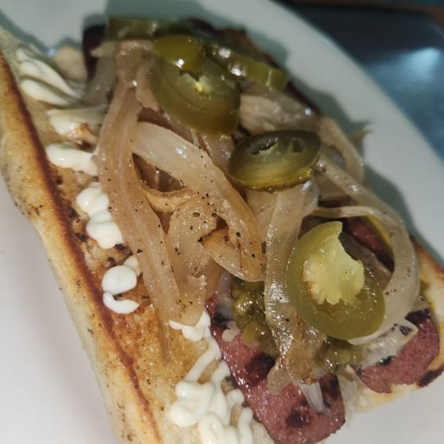 Beef Hoagie Dog.